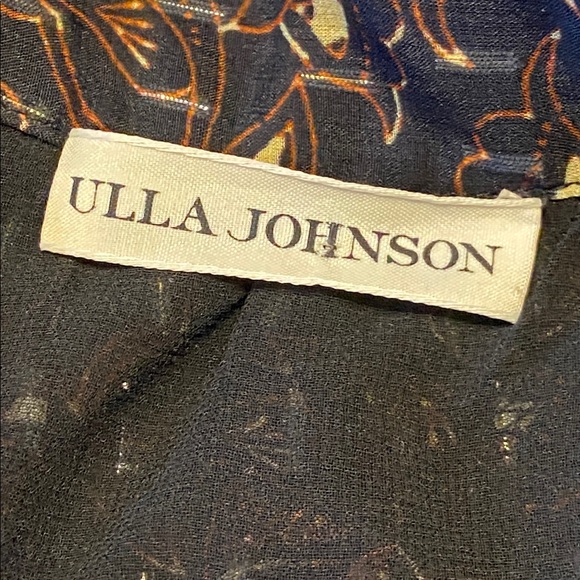 Ulla Johnson Zea Ruffle Mini Skirt in a black floral print Size 8 - Picture 5 of 13